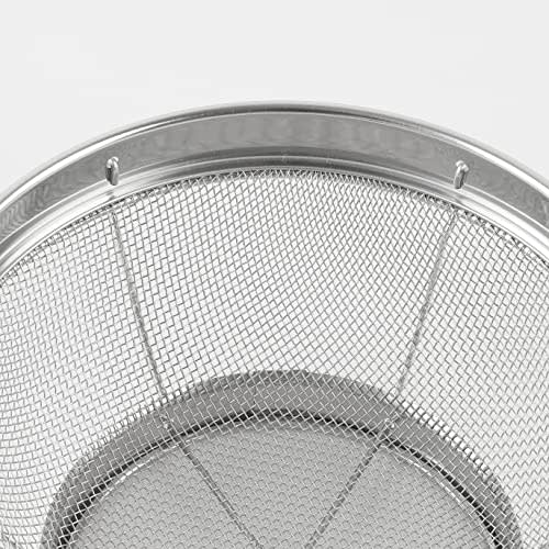 PEARL METAL Kitchen Colander, 16cm, Stainless Steel, At Aqua, Silver, HB-4080