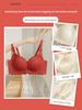 Coquette Lace Petal Soft Support Wireless Bra, Push Up Anti-Sag Side Gathering Small Bust Women Bra