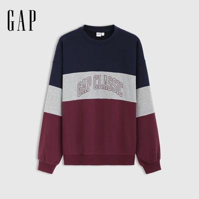 Gap Unisex 2025 Spring Colorblock Logo Crewneck Sweatshirt