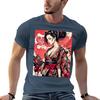 Beautiful Geisha In Red And Black Japanese Dress Tshirt Graphic T Shirts For Unisex T Shirt Custom Print Tshirt