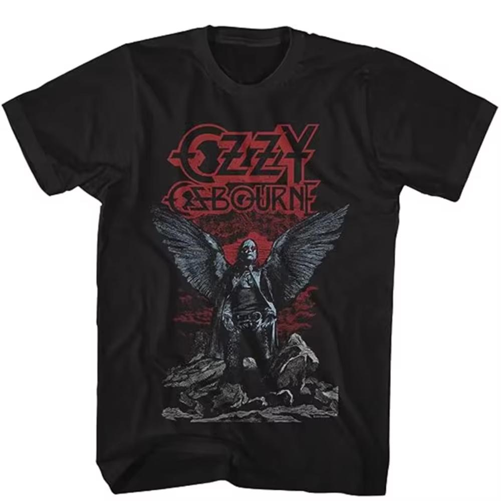 Summer New Ozzy Osbourne Rock Band Print Graphic T-shirts Men's Short Sleeve T-shirt High Quality Street Wear Women's Clothing