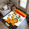 Garfield's Cozy Adventure Floor Rug Office Rug Suitable for Game Room Outdoor Bedrooms Entryway Antislip Carpet Anime Office Decor