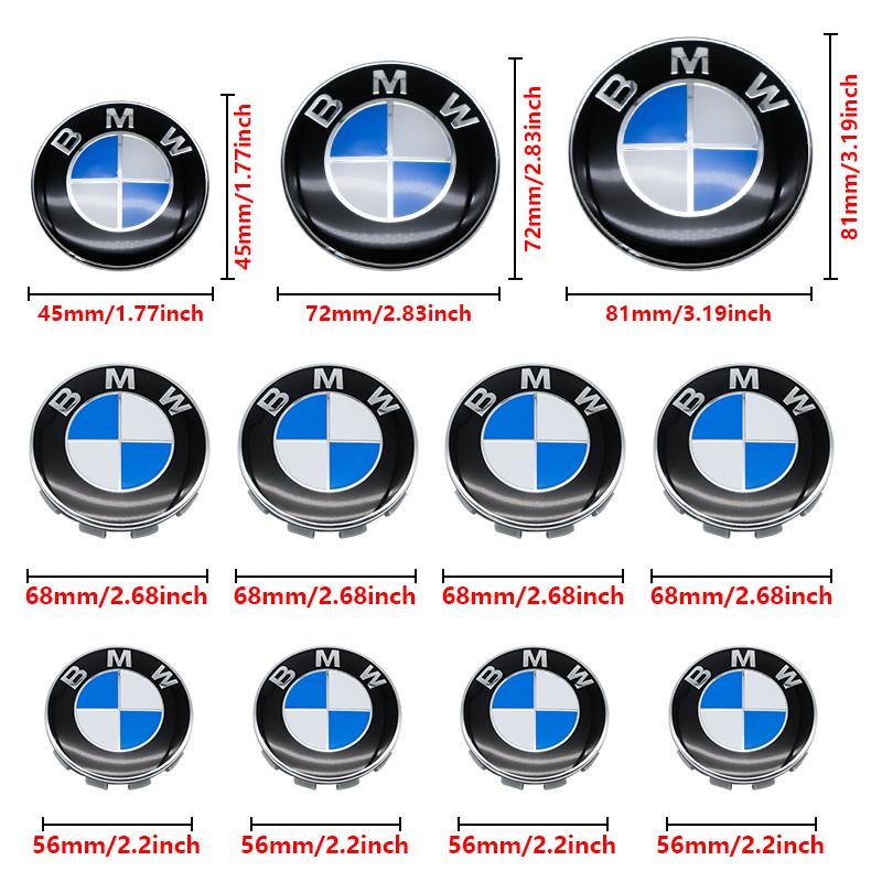 BBKD8 7PCS BMW Car Hood Front Rear Trunk Emblem Classic Blue White Badge For BMW E93 E87 G01 G20 X3 X5 F30 F20 E36 E46 E53 E90