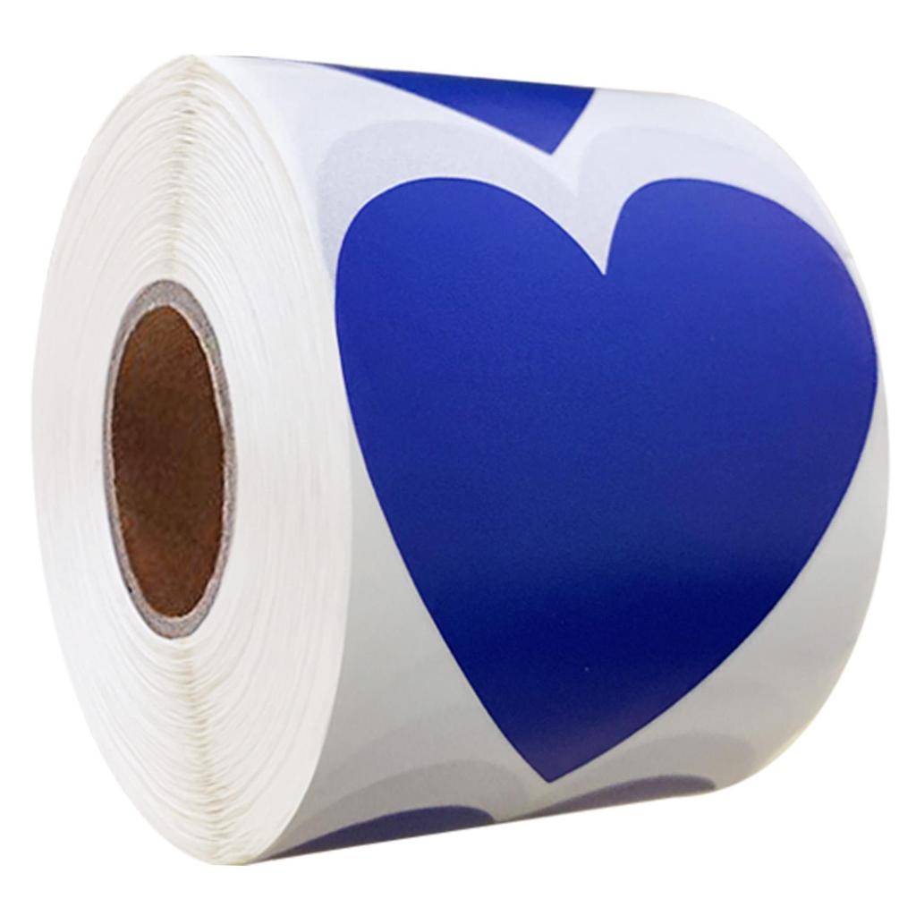 Heart-Shaped Multicolor Label Stickers: Writable, Adhesive, and Perfect for Categorizing or Decorating.