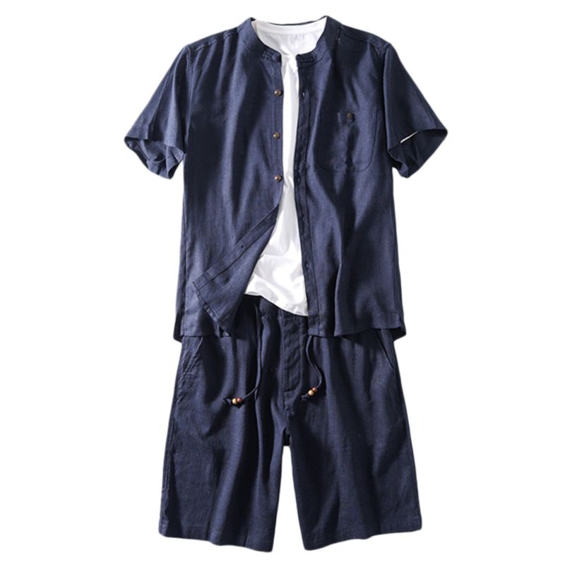 Shorts Suit Thin Fashion Casual Export Linen