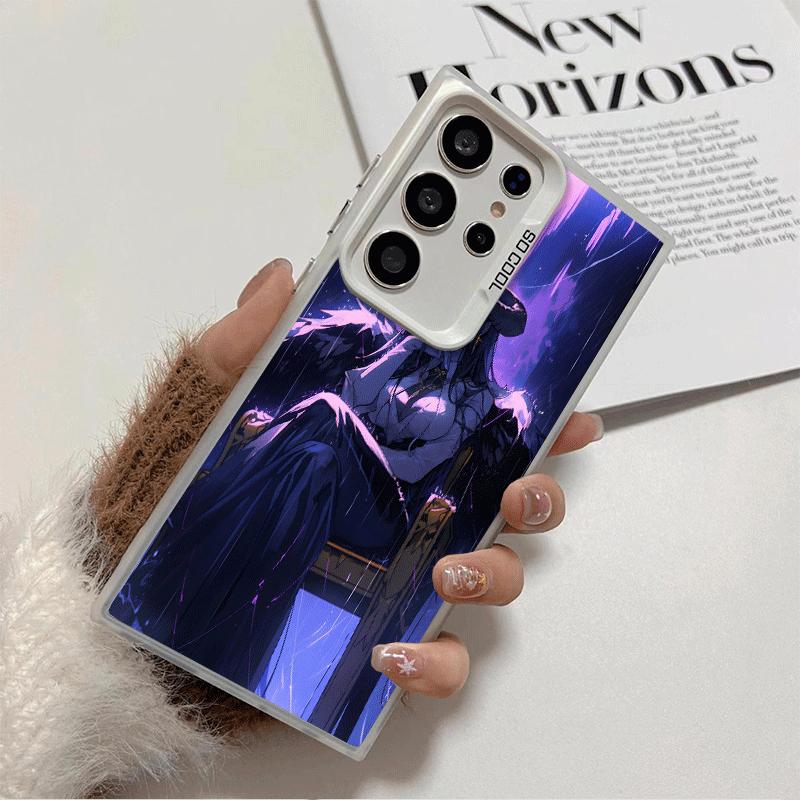 Albedo O-Overlords Anime Weiche Handyhülle für Samsung Galaxy S24 S25 FE S26 Edge S23 Ultra S22 Plus S21 + Stoßfeste Hülle Rückseite S