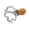 Zinc Alloy Biscuit and Dumpling Edge Embossing Cutter with Wooden Handle
