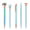 Shining Pearl Diamond Pen 5PCS Metal Ballpoint Pens, with Sparkling Rhinestone Decor, Elegant Top Smooth Press Mechanism Writing Pen, for Kids Adults
