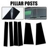 6Pcs Car Door Window Column BC Pillar Post Cover Trim PC Material Sticker For Toyota Sienna 2021-2025 Auto Stickers Parts