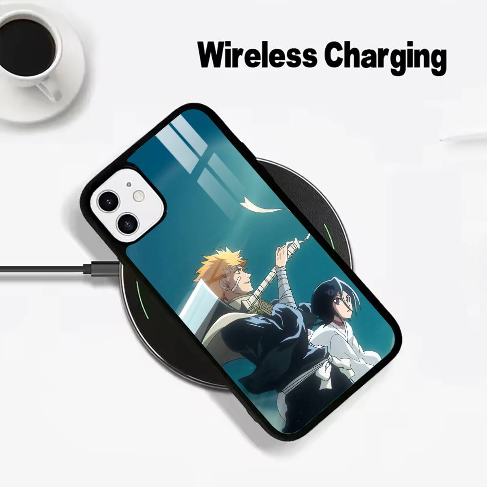

B-Bleach- anime- Rukia- Kuchiki For IPhone17 16 15 14 13 12 11 Plus Pro Max Plus Wireless Charger Phone Case iPhone14ProMax