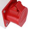 4 Pin 16A Industrial Power Connector 3Phase 380‑415V Industrial Plug Rainproof IP44 Surface Mounted Heavy Duty Equipment