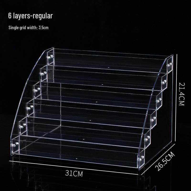 Multi-layer Transparent Cosmetic Organizer for Eyeshadow, Powder, Lipstick, Perfume, and Nail Polish