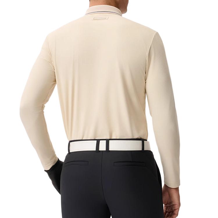 Men's Shirt FILA Golf Polo Shirt Men's Brown Beige Khaki
