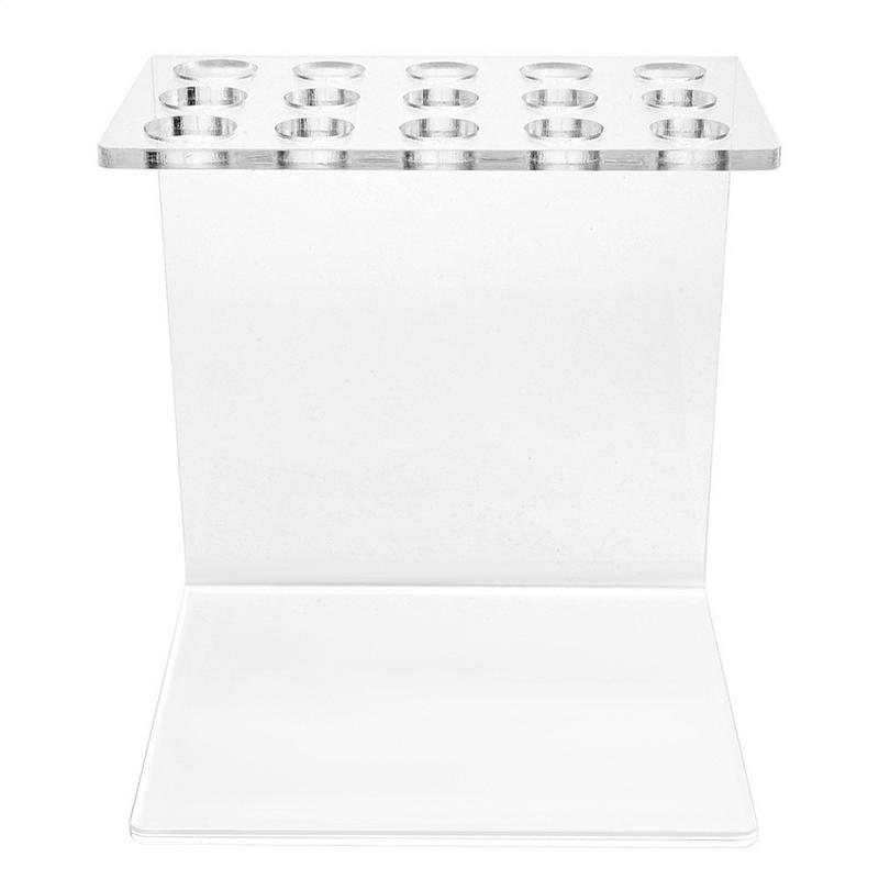Acrylic Barber Tool Holder Acrylic Barber Tool Display Rack 15-Hole Design Scissor Barber Tool Holder For Professional