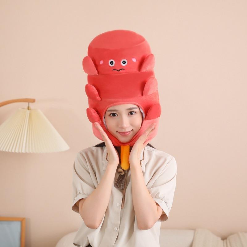 Sausage Hood Hat, Plush Hood, Photo Props, Cartoon Hood, Performance Props