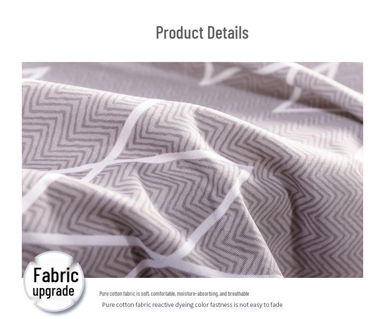 Active Print Pure Cotton Bed Sheets - Simple Style for Dormitory, Home, Single & Double Beds