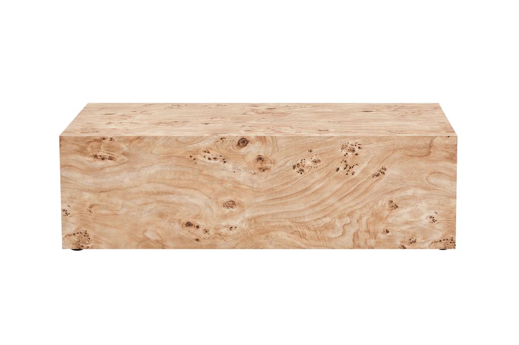 Minimalist Coffee Table In Wood Look – Modern Living Room Table, Versatile, Sturdy Construction, Easy-Care Surface, Approx. Dimensions
