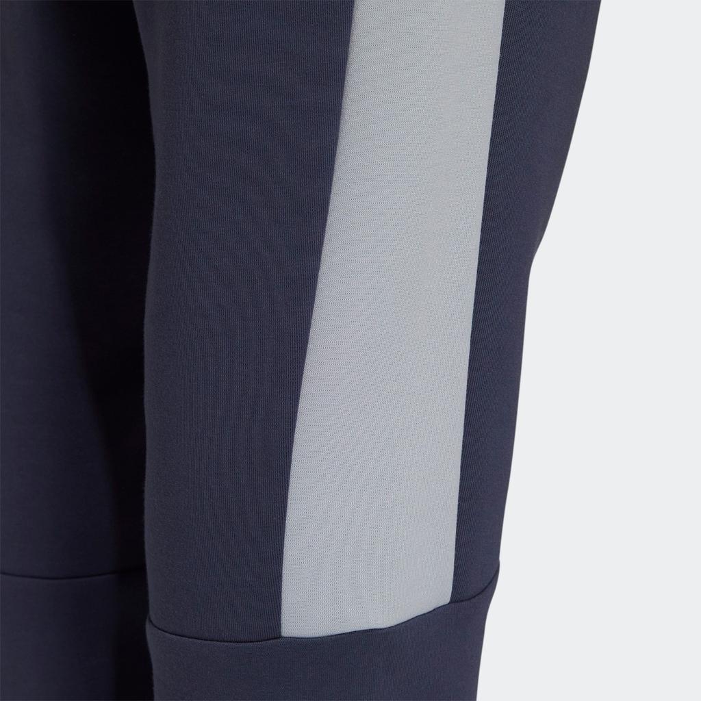 Adidas Knitted Sweatpants Men's Blue Moderate Cuffed Pants HM2988