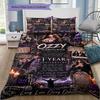 Ozzy Osbourne Rock Singer Memorial Print 3 Pieces Duvet Cover Set Rock Fan Bedding Bedroom Home Decor Without Pillow Core Comforter
