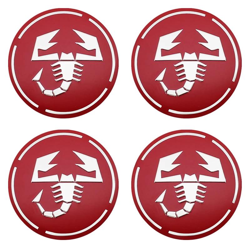 

4Pcs 56mm+60mm Car Wheel Center Cap Logo Hub Cover Badge Emblem For Abarth Stilo Palio Bravo Doblo Fiat 500 Punto Accessories