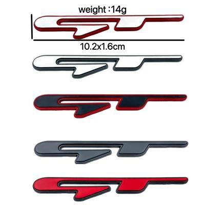 Hyundai Kia GT 3D Metal Emblem for Elantra, K3, K4, K5, Sportage, KX5