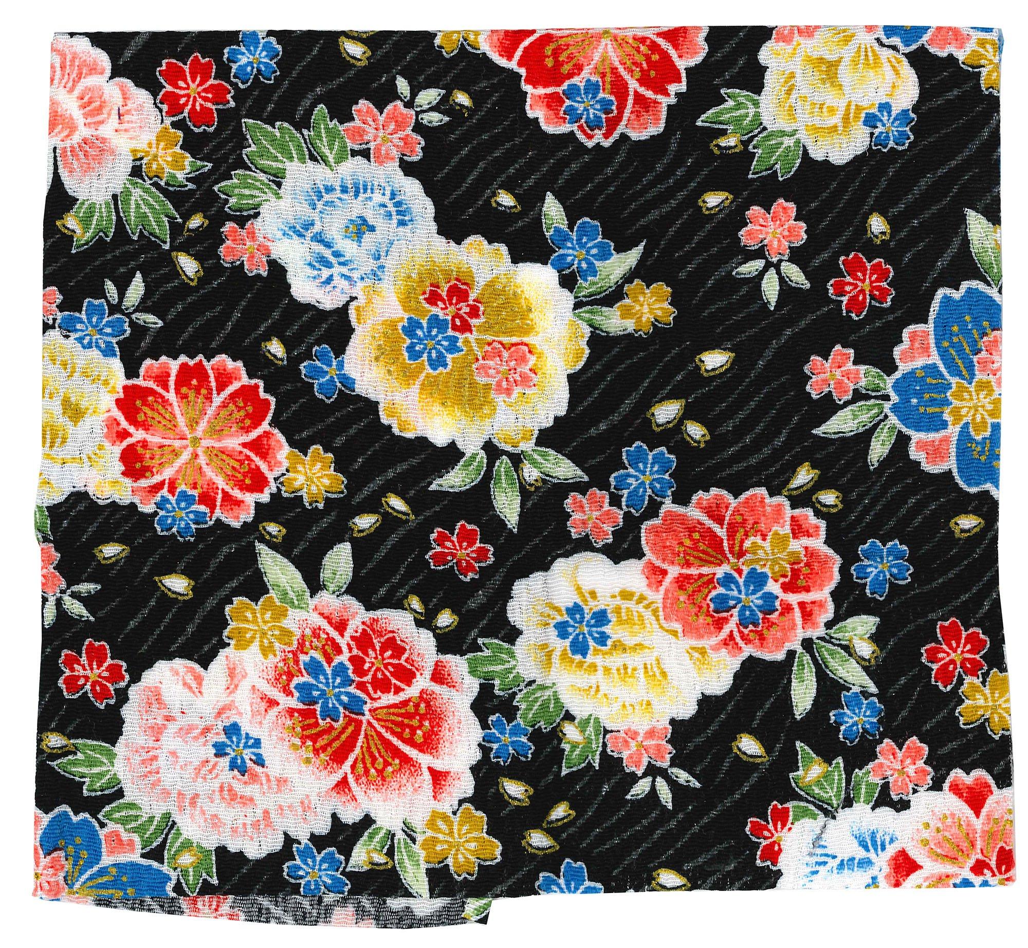 

INAZUMA Kyoto Patterned with 23cm x Cherry Blossom and Peony 1 Craft Supplies Chirimen, Gold, Approx. 33cm, Designs, Sheet, SMU117-8G,