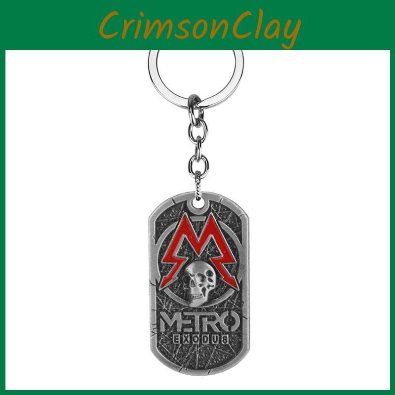Skull Exodus Metro Pendant Necklace With Alloy Geometric Design For Game Fans