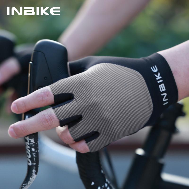 INBIKE 2025 Sommer Fahrradhandschuhe für Herren Stoßdämpfend Gepolstert Atmungsaktiv Fahrradhandschuhe MTB Rennrad Mountainbike Fahrhandschuhe