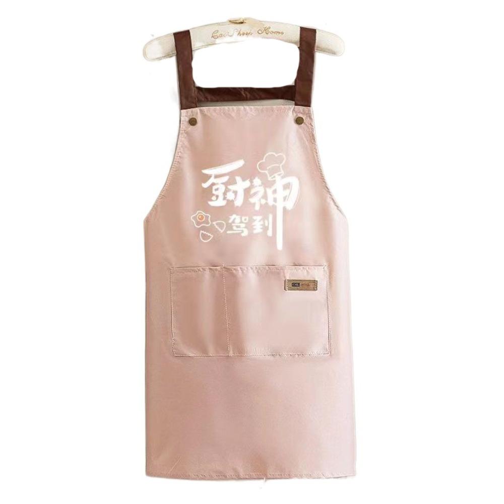 

Antipollution Cooking Apron with Pockets Cleaning Aprons Catering Overall Waterproof Apron Men Style 4