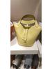 2024 Cowhide Lychee Pattern Vegetable Basket with Gold Hardware and Button - Mother-and-Child Bucket Handbag