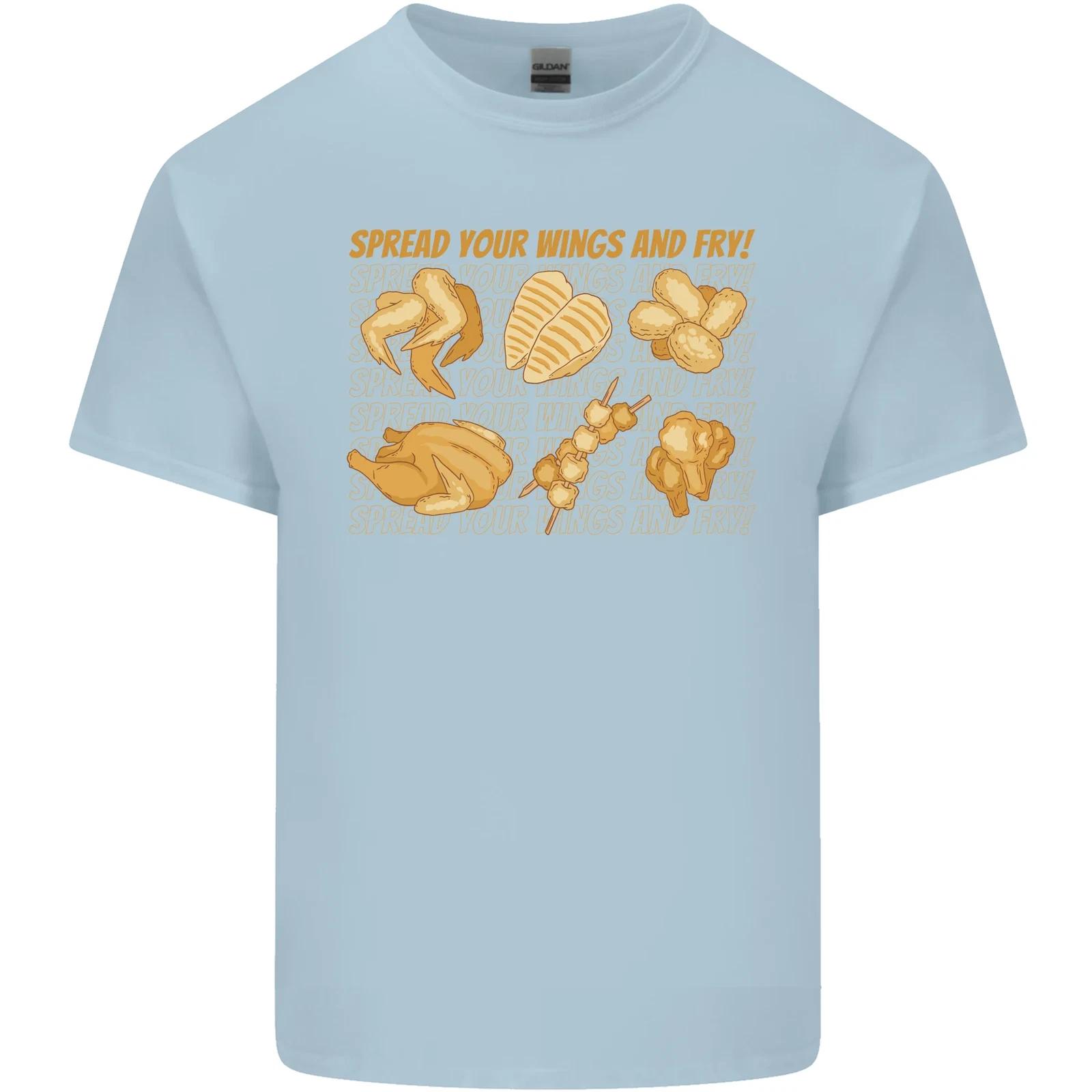 Funny Chicken Humour Chef BBQ Food Cook Kids T-Shirt Childrens M