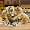Plush Animal Doll 1PC Children's Toys Simulation Tiger Leopard Lion Doll Holiday Gift Home Decoration Ornaments