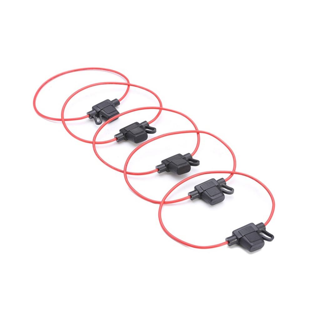 18AWG In Line Car Mini Blade Adapter Fuse Holder Splashproof-Fit for 12V 30A Wire Cutoff Switch Socket Damp Proof-Splash