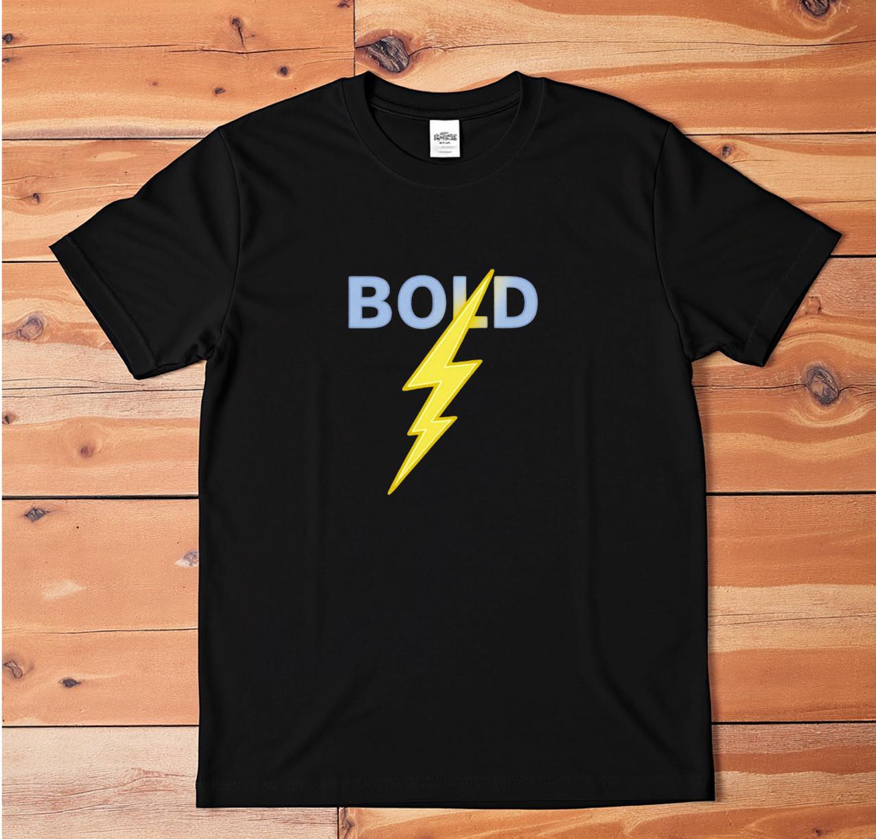 Bold Lightning Bolt Graphic Tee Motivational Power T-Shirt 3XL