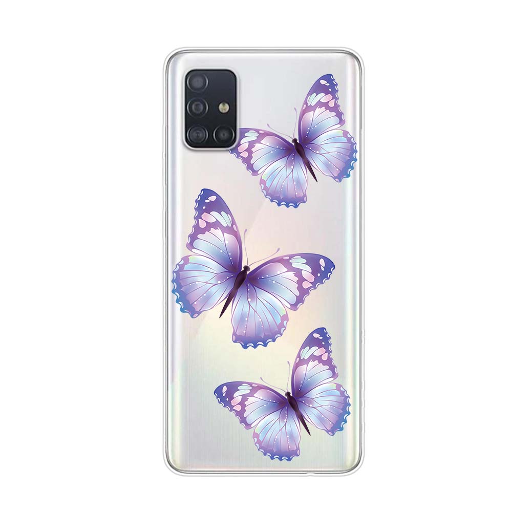 Fluture frumos pentru Samsung Galaxy A01 A11 A12 A22 A21S A31 A41 A42 A51 A71 A32 A52 A72 A02S Husa din silicon