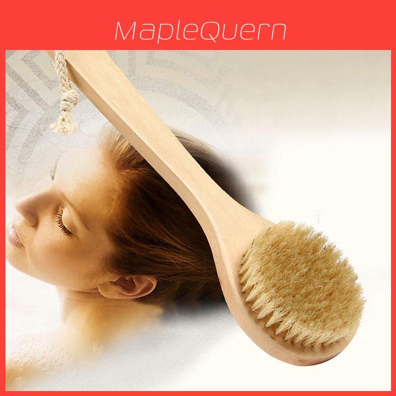 Elegant Natural Wooden Bristle Body Bath Brush Perfect For Spa And Shower