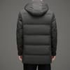 Thickened Down Jacket Men's Winter New Style Mid-length Outdoor Hooded Down Jacket Men's Jacket