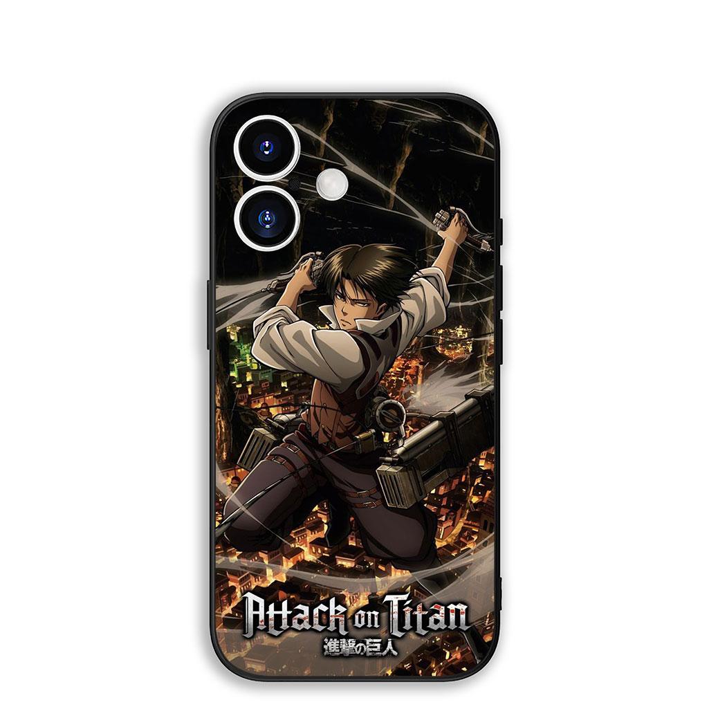 

Cover for Motorola Moto Edge 70 60 Fusion NEO Pro G Stylus G56 G96 G52 G04 G05 Phone Case Attack Levi on titan Eren Jaeger anime Motorola G96