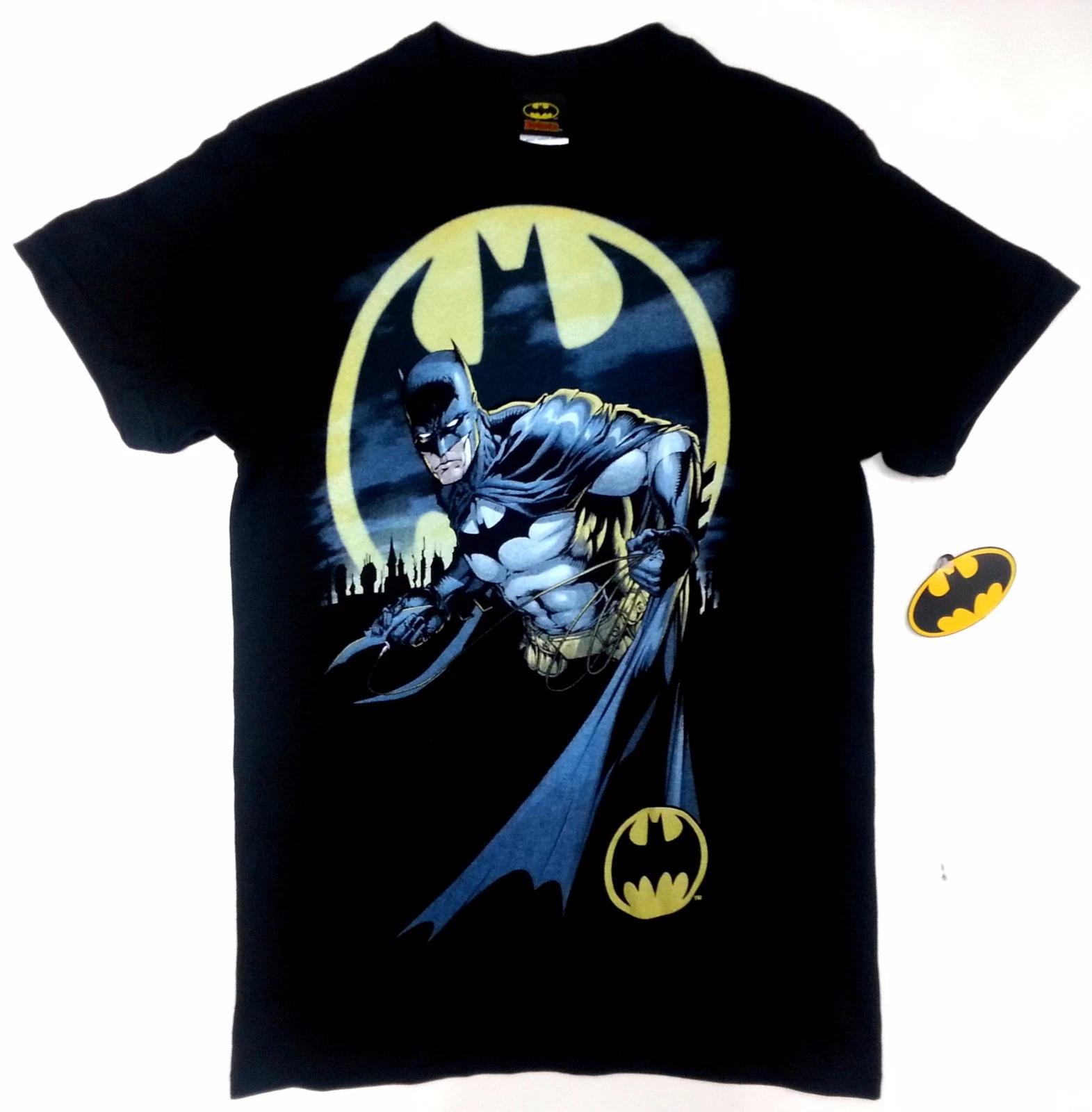 Batman The Dark Knight BATMAN HEED THE CALL BAT SIGNAL 100% Cotton T-shirt Mens Tees Top NWT Licensed S