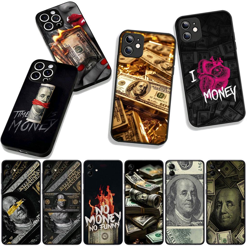 Gold Money 100 D-Dollars Case for Samsung Galaxy A25 A37 A57 A12 A14 A31 A41 A50 A51 A70 A71 A72 A21S A04 M15 Note 20 9 8 10
