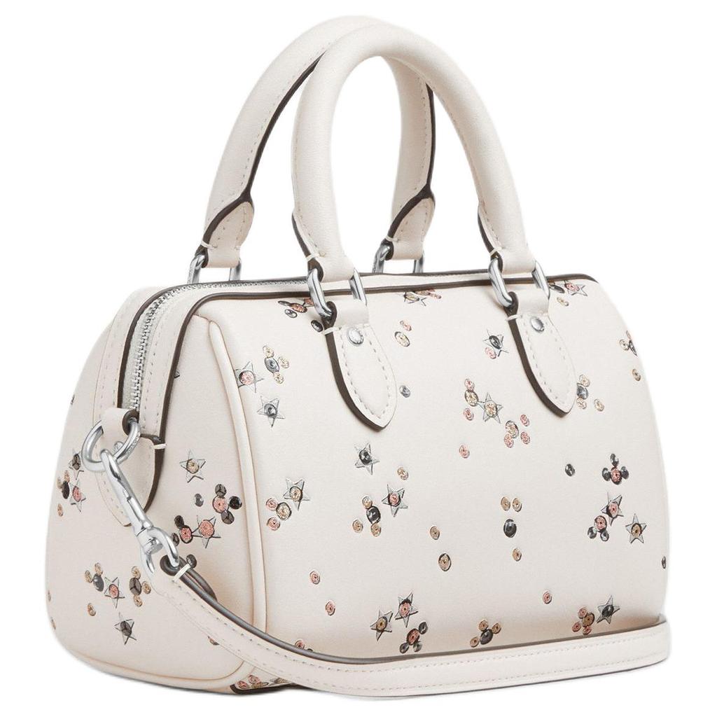 Coach Rowan 18 Star Print Boston Bag Women handbags White CCI68-SVCAH