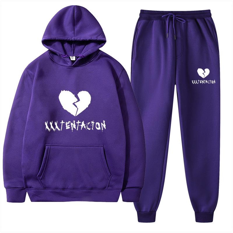 2025 Trendy European & American Spring/Autumn Hoodie & Sweatpants Fashion Set