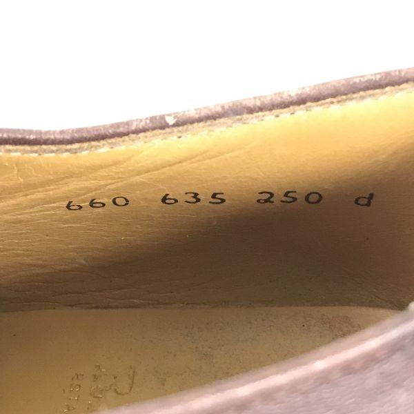 Regal Genuine Leather Straight Tip Closed Lacing Shoes Size 25.0EE Brown Business Dress Shoes(USED)