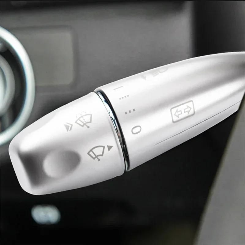 Car styling Wiper Shift lever Cruise sequins Cover trim frame stickers for Mercedes Benz C E S Class W204 W212 W221 Accessories