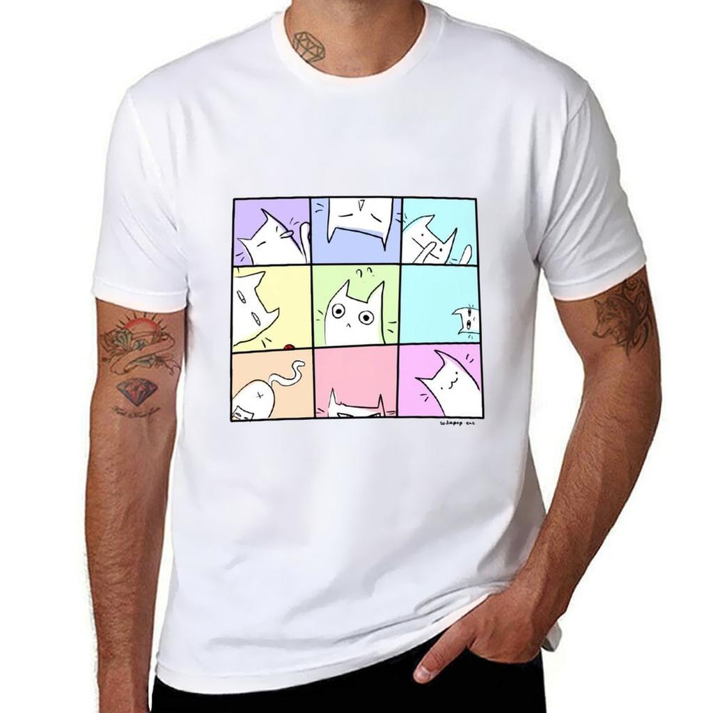 Cat Party Tshirt Heavy Duty Casual Work Tee Tshirt