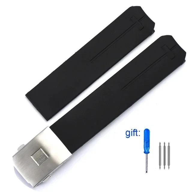 20MM 21MM Silicone Watch Strap For Tissot 1853 Tengzhi T-Touch Original T013 Rubber Watch Band T047T081T33 Wristband