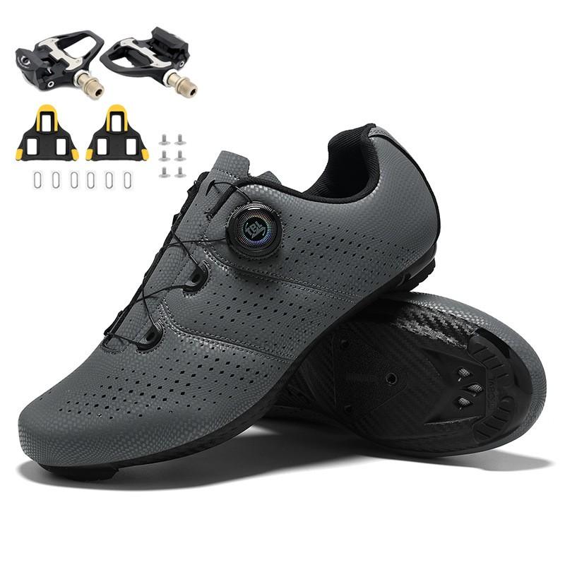 Mens Cycling Shoes Unlocked Mountain Bike Road Breathable Supportive Non-Cleat Pedal Compatible
