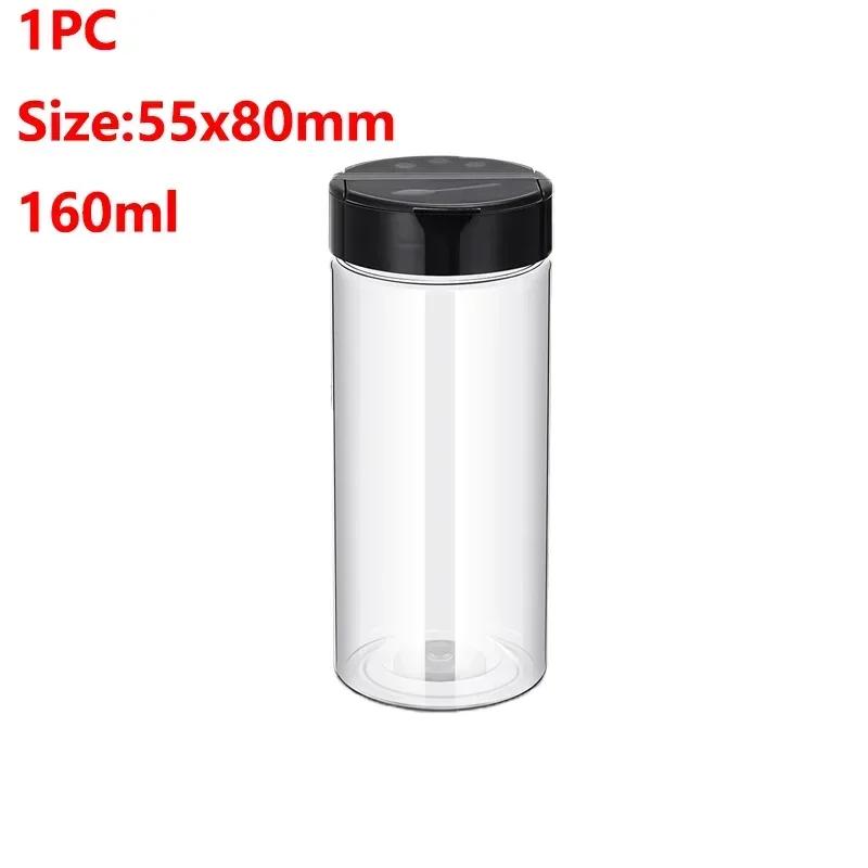 12/4/1PCS Clear Spices Bottle for Kitchen Condiment Seasoning Container Plastic Seasoning Jars Condiment Box Kitchen Supplies