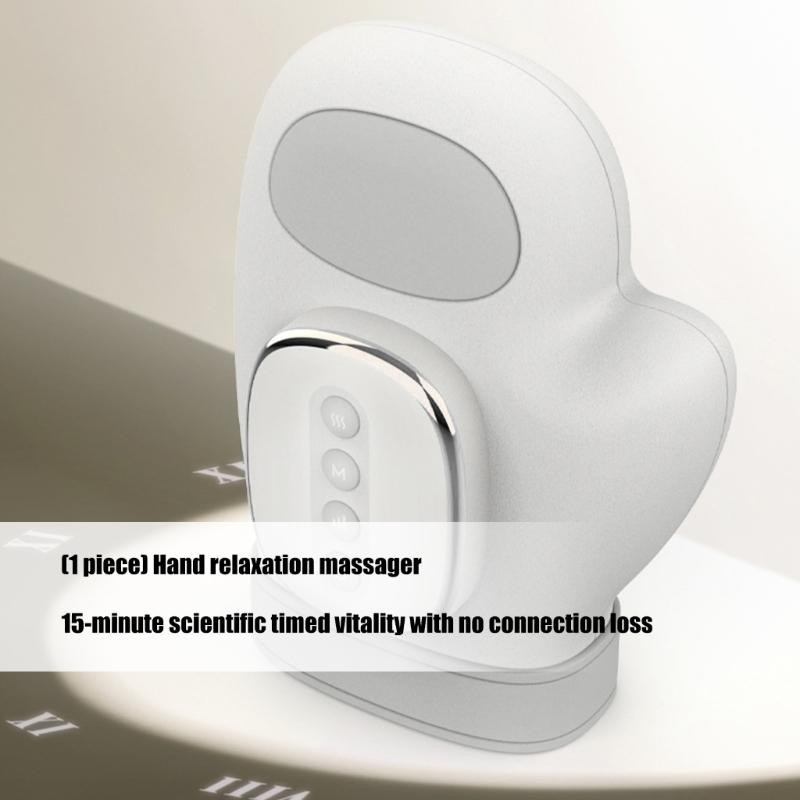 wirelessly Portable Finger Massagers with 3 Heat Level Rechargeable Battery for Carpal Tunnel and Joint Pains Relief