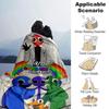 Customiz Name Personality Rainbow Friends Blanket Soft &Warm Sofa Office Bed Travel Lunch Break Blanket, Gift Suitable All Seasons